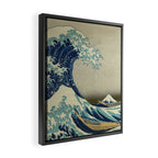 The Classic Japanese Great Wave off Kanagawa Print by Hokusai Framed Canvas Print Gallery Image 2