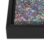 Amazing Rainbow Glitter Design Pattern Framed Canvas Print Gallery Image 3