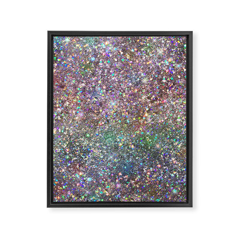 Amazing Rainbow Glitter Design Pattern Framed Canvas Print Gallery Image 8