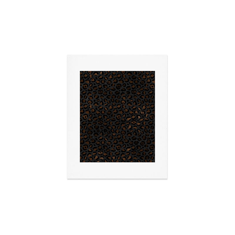Beautiful Black Leopard Design Pattern Art Print Gallery Image 1