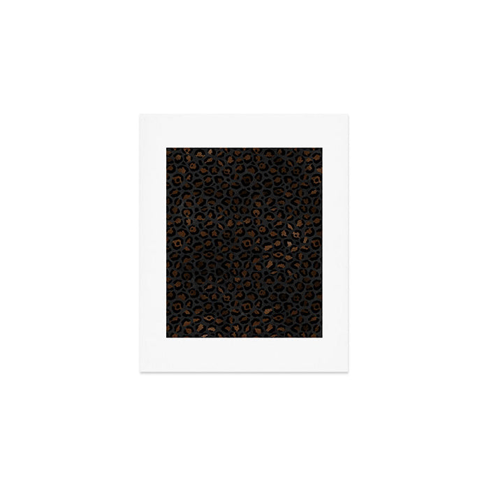 Beautiful Black Leopard Design Pattern Art Print Gallery Image 1