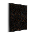 Beautiful Black Leopard Design Pattern Framed Canvas Print Gallery Image 2
