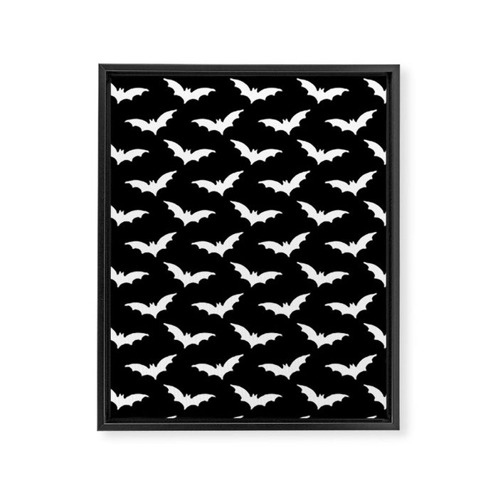 Beautiful Halloween Pattern Design Framed Canvas Print Gallery Image 1