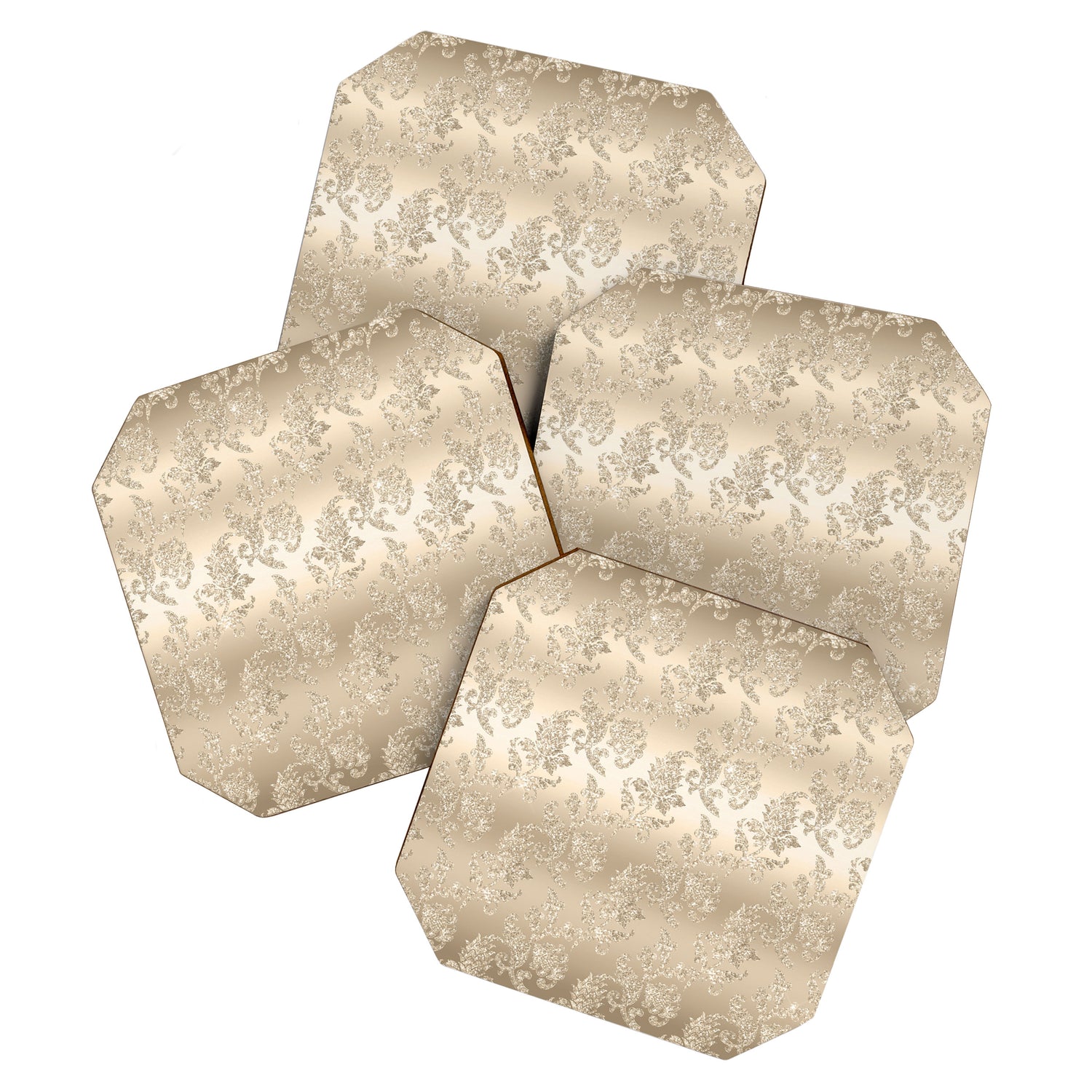 Beautiful Sprakling Champagne Pattern Coaster Gallery Image 1
