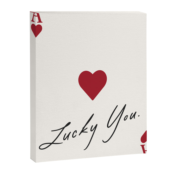 Ace of hearts - lucky you Canvas Print Gallery Image 1