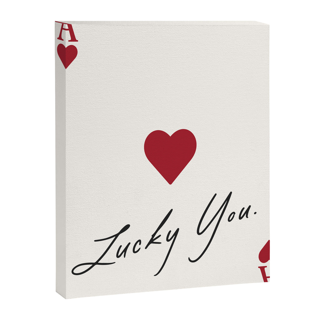 Ace of hearts - lucky you Canvas Print Gallery Image 6