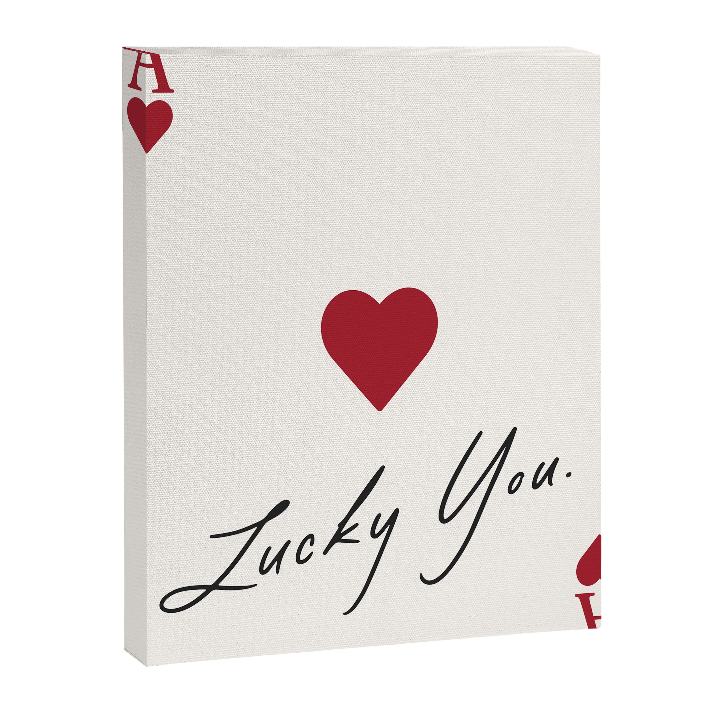 Ace of hearts - lucky you Canvas Print Gallery Image 6
