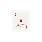 Ace of hearts - lucky you Art Print Gallery Image 1