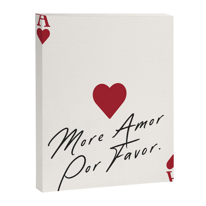 Ace of hearts - more amor por favor Canvas Print Gallery Image 1