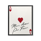 Ace of hearts - more amor por favor Framed Canvas Print Gallery Image 6