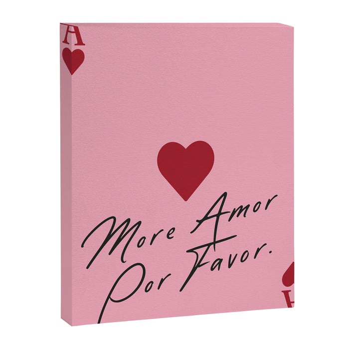 Ace of hearts - More amore por favor. Canvas Print Gallery Image 1