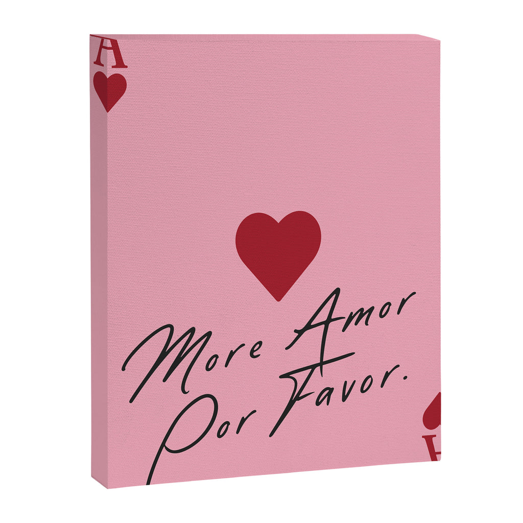 Ace of hearts - More amore por favor. Canvas Print Gallery Image 6
