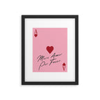 Ace of hearts - More amore por favor. Framed Art Print Gallery Image 5