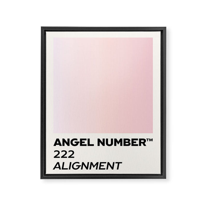 Angel number - 222 - alignment Framed Canvas Print Gallery Image 1