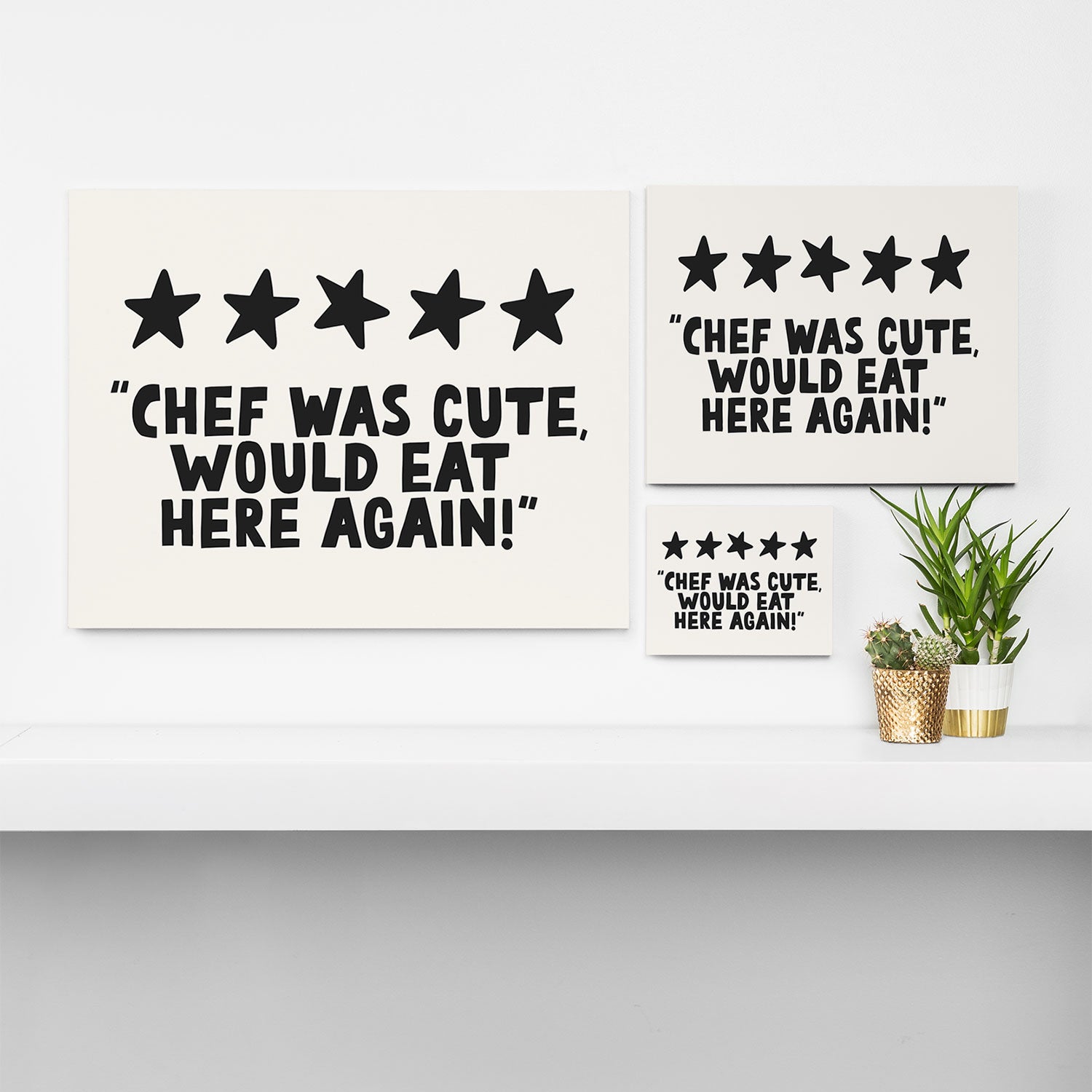 Chef was cute would eat here again! Canvas Print Gallery Image 3