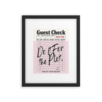 Do it for the plot. Framed Art Print Gallery Image 5