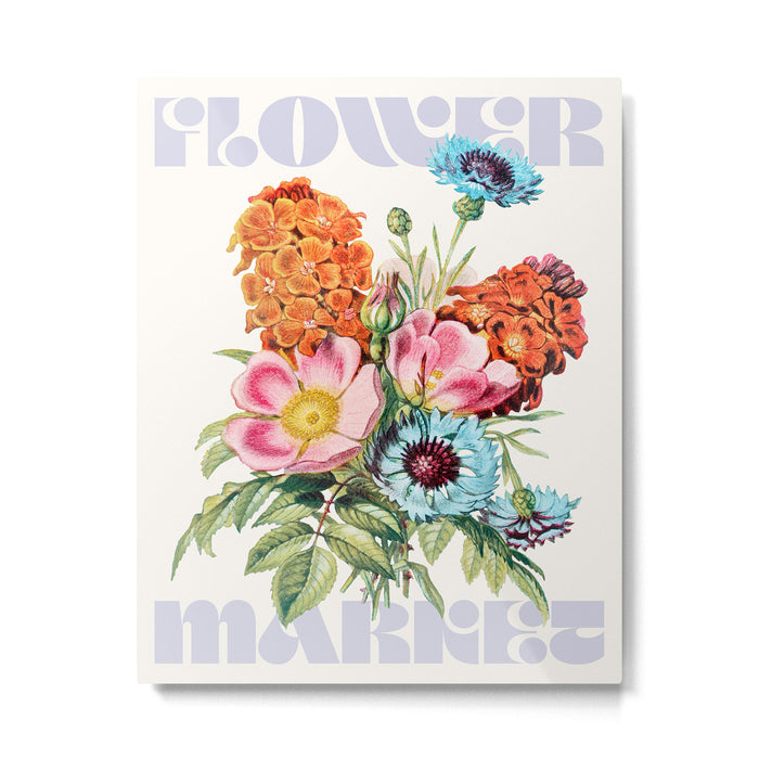 Flower market Metal Print Gallery Image 1