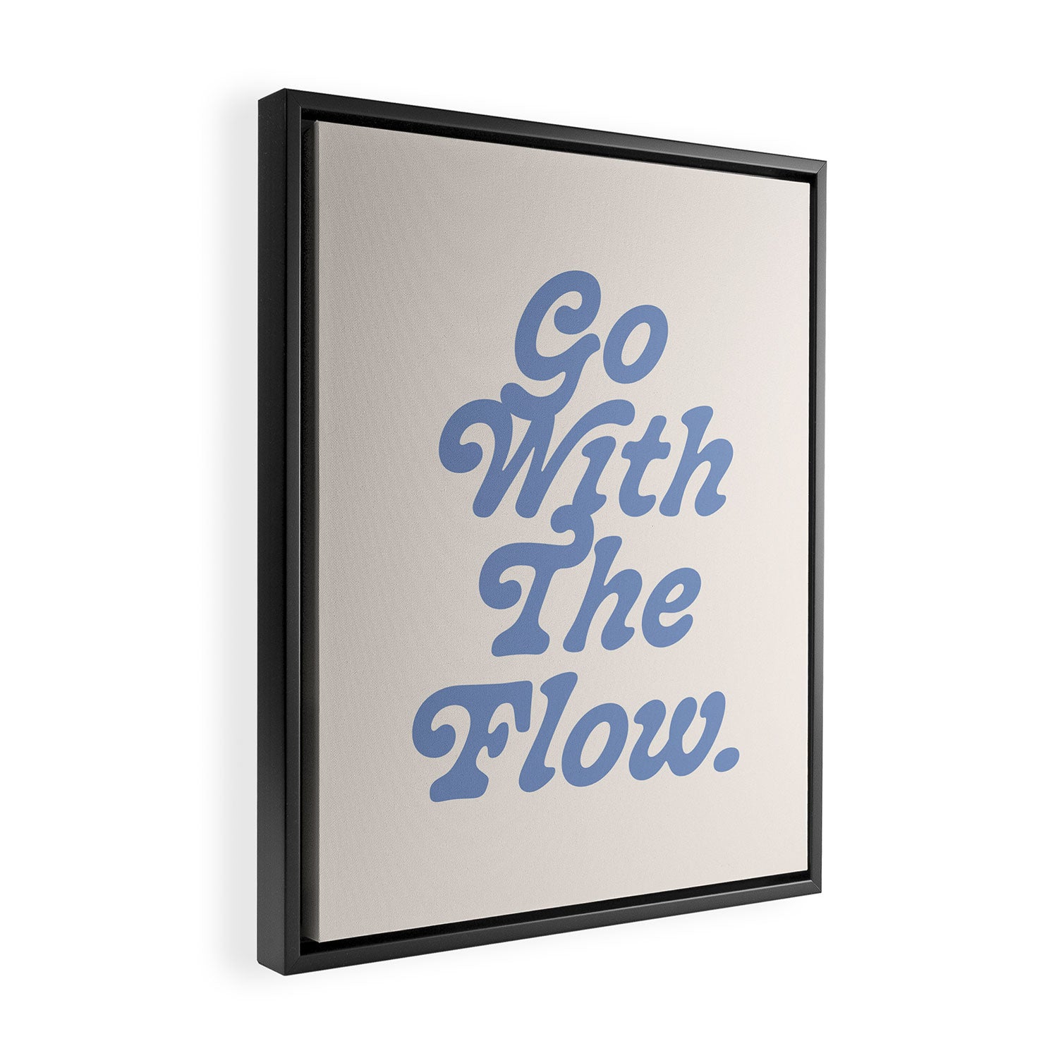 Go with the flow. Framed Canvas Print Gallery Image 2