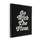 Go with the flow. Framed Canvas Print Gallery Image 2
