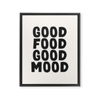 Good food good mood Framed Canvas Print Gallery Image 6