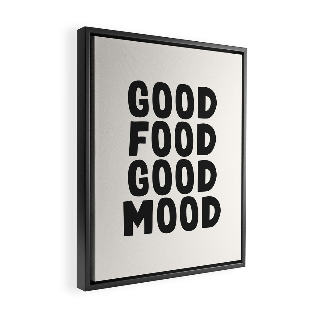 Good food good mood Framed Canvas Print Gallery Image 2
