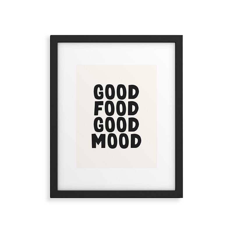 Good food good mood Framed Art Print Gallery Image 5