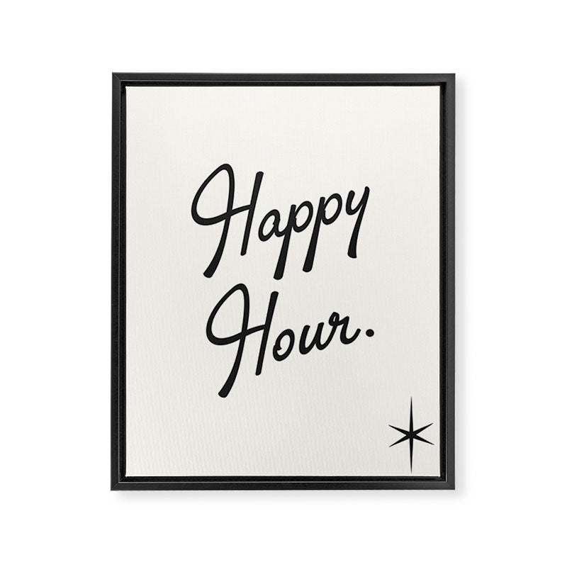 Happy Hour Framed Canvas Print Gallery Image 6