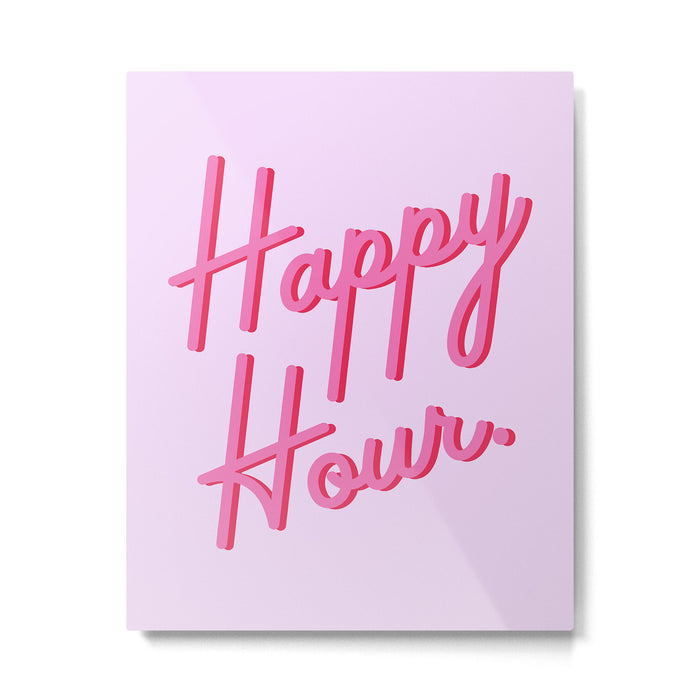 happy hour Metal Print Gallery Image 1