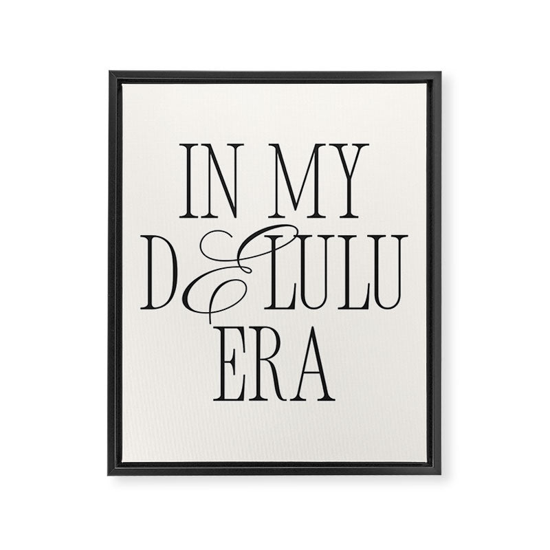 in my delulu era Framed Canvas Print Gallery Image 6