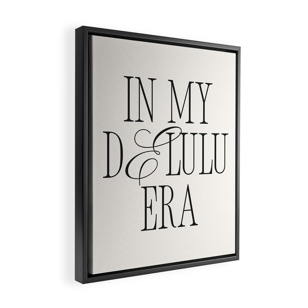 in my delulu era Framed Canvas Print Gallery Image 2