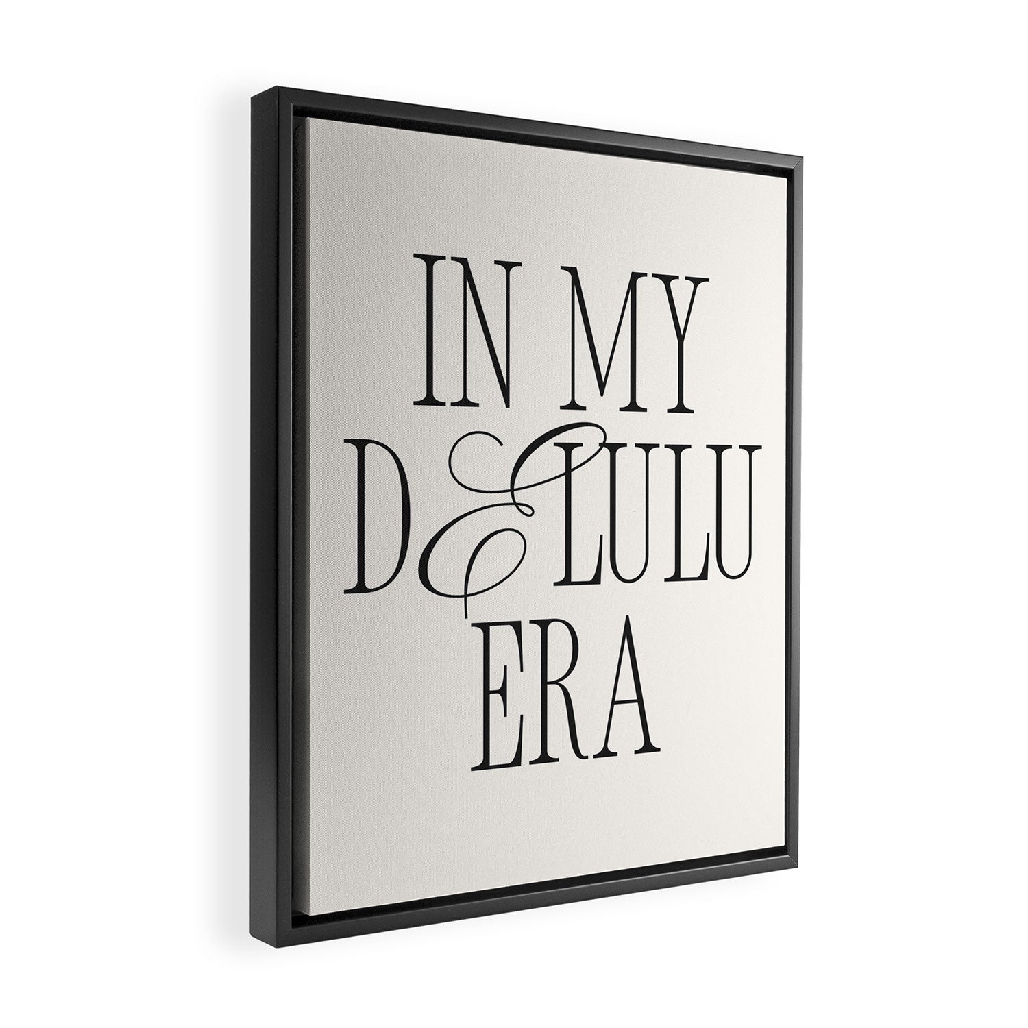 in my delulu era Framed Canvas Print Gallery Image 2