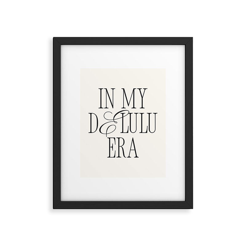 in my delulu era Framed Art Print Gallery Image 5