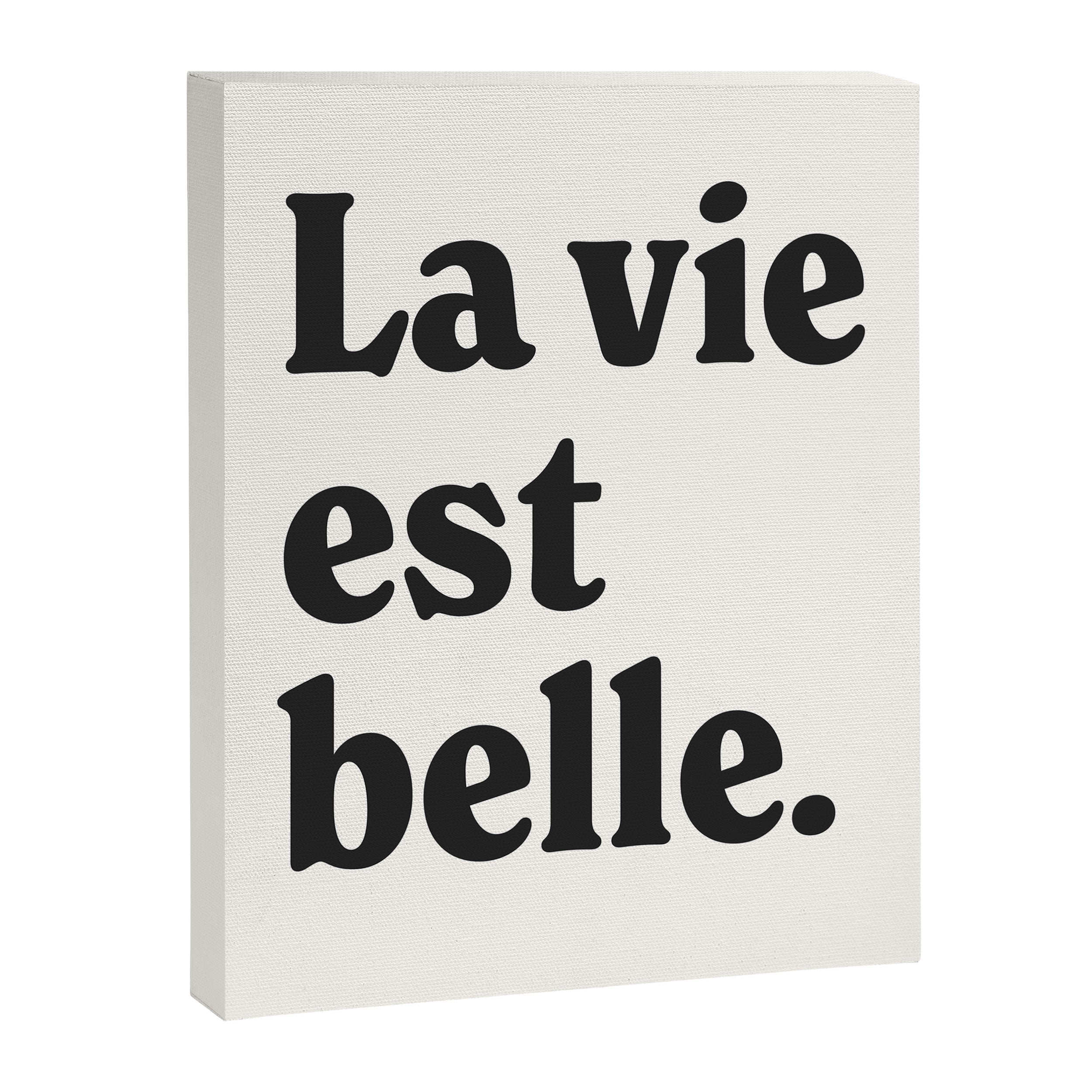 La vie est belle. Canvas Print Gallery Image 6