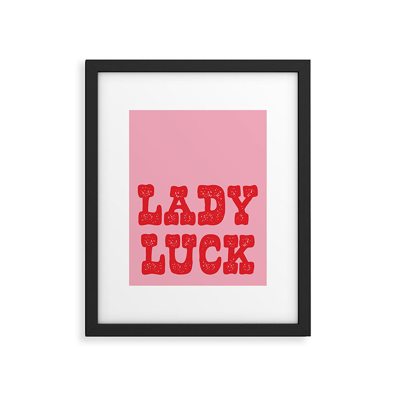 Lady luck Framed Art Print Gallery Image 5