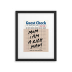 Mom i am a rich man Framed Art Print Gallery Image 5