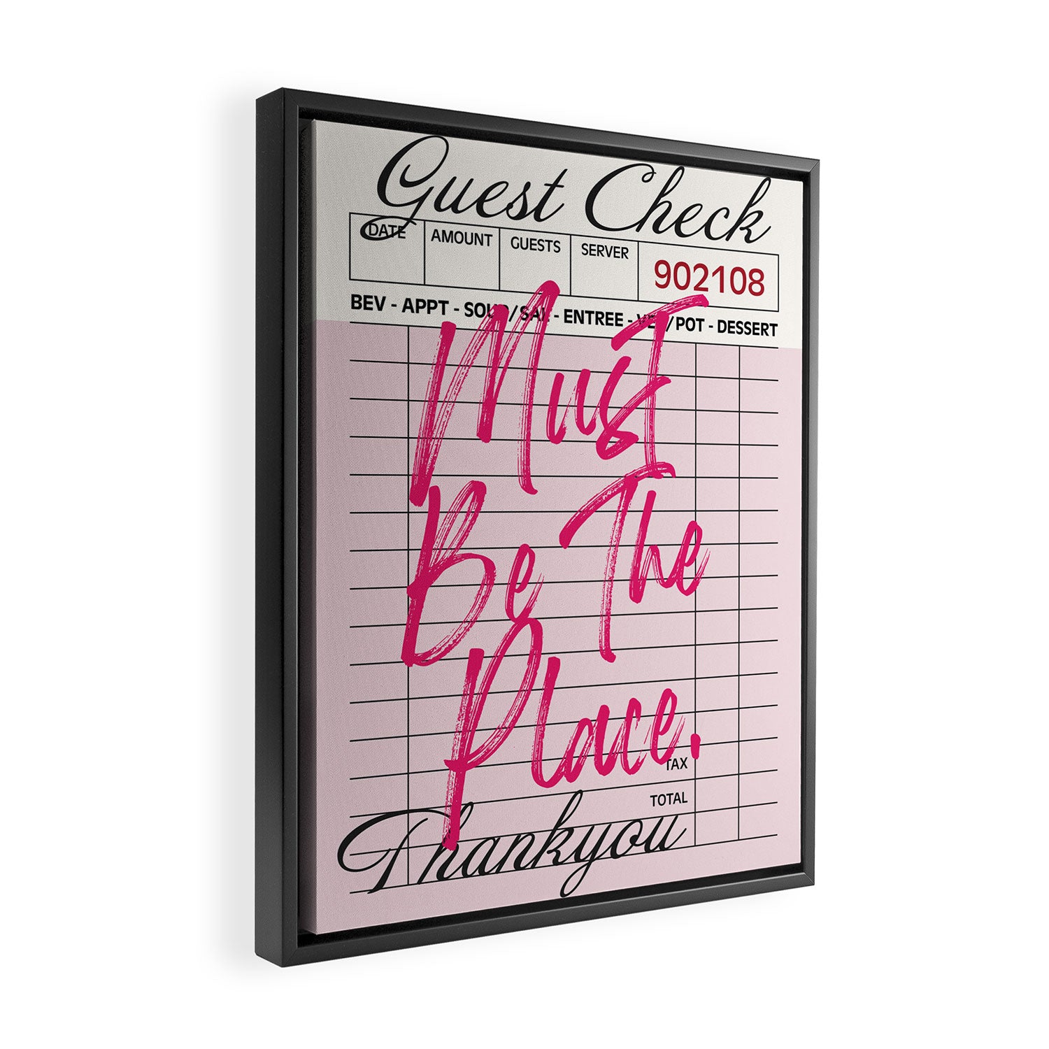 Must be the place. Framed Canvas Print Gallery Image 2