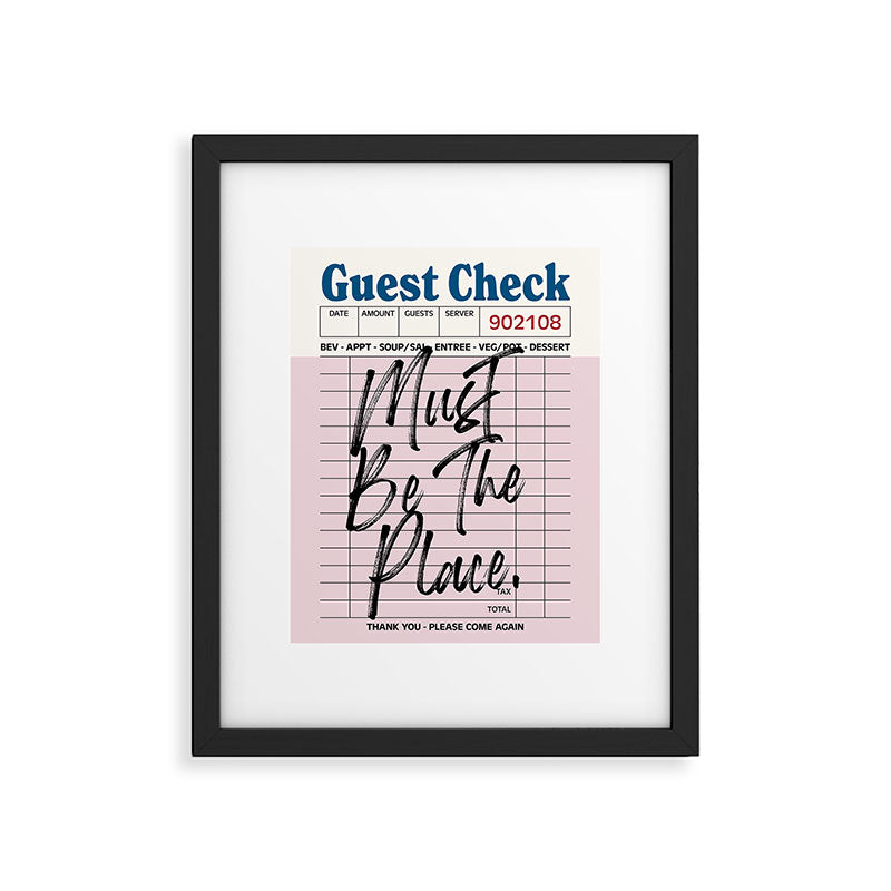 Must be the place. Framed Art Print Gallery Image 5