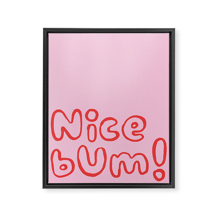 Nice bum. Framed Canvas Print Gallery Image 1