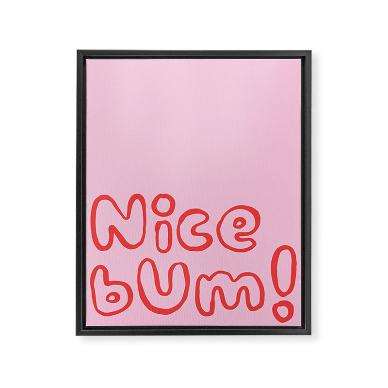Nice bum. Framed Canvas Print Gallery Image 6