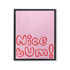 Nice bum. Framed Canvas Print Gallery Image 6