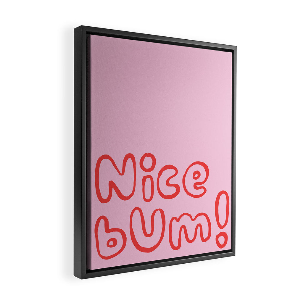 Nice bum. Framed Canvas Print Gallery Image 2
