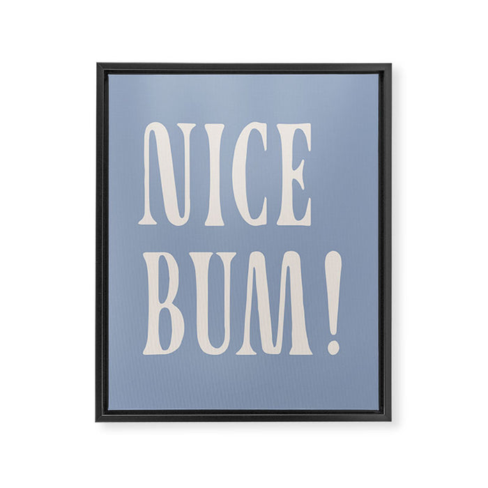 nice bum Framed Canvas Print Gallery Image 1