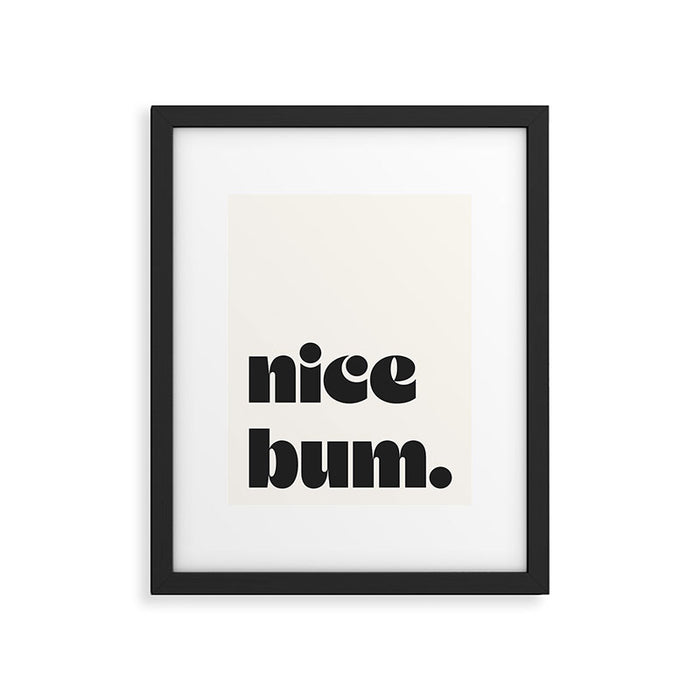 nice bum. Framed Art Print Gallery Image 1
