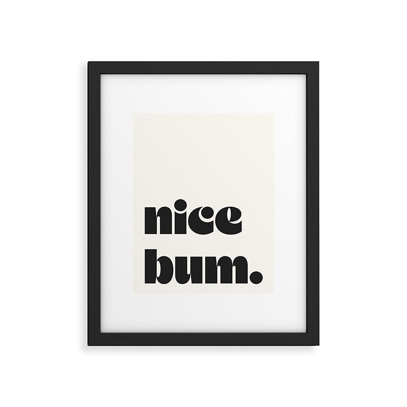 nice bum. Framed Art Print Gallery Image 5