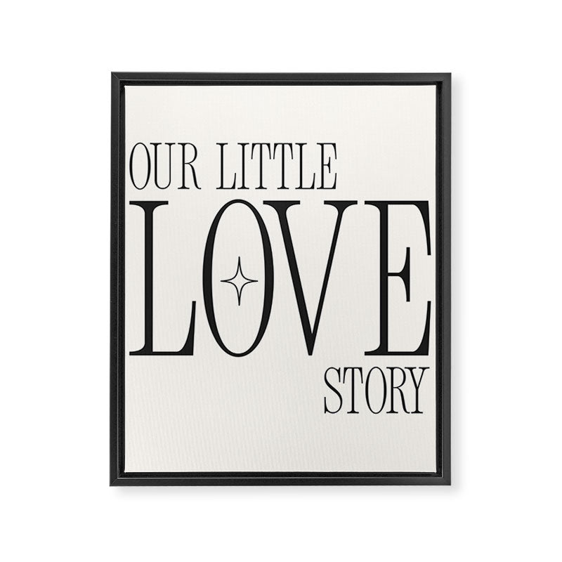 Our little love story Framed Canvas Print Gallery Image 6