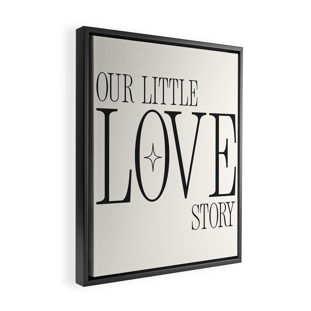 Our little love story Framed Canvas Print Gallery Image 2