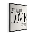 Our little love story Framed Canvas Print Gallery Image 2