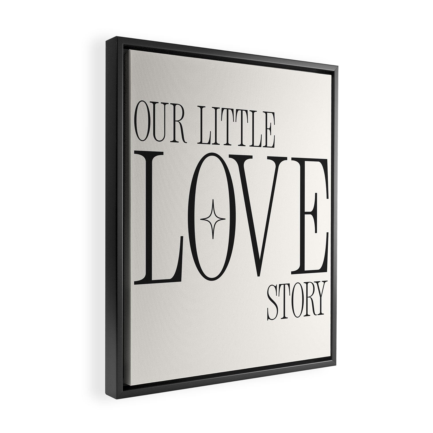 Our little love story Framed Canvas Print Gallery Image 2