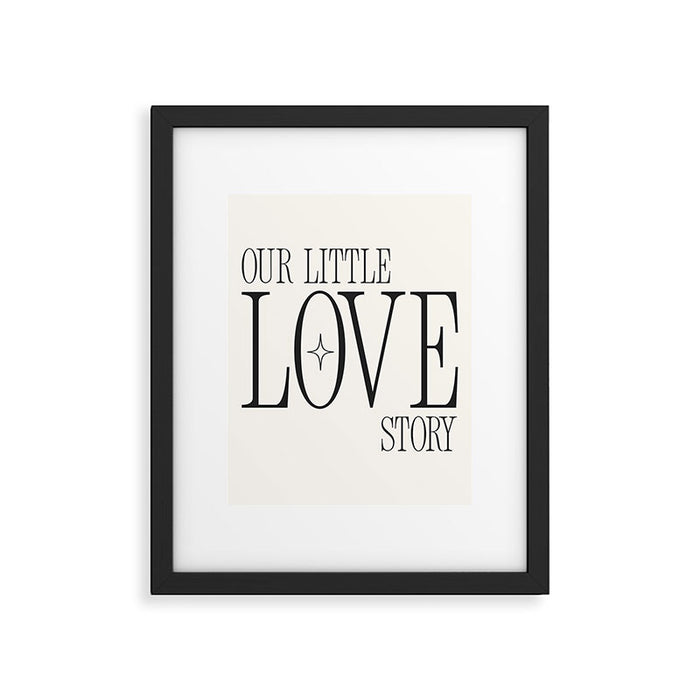 Our little love story Framed Art Print Gallery Image 1