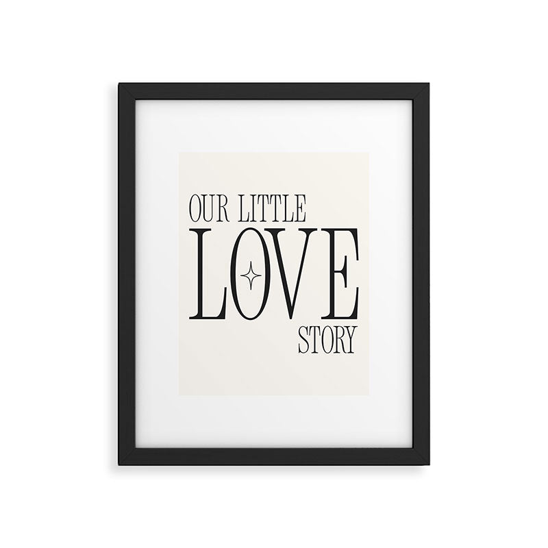 Our little love story Framed Art Print Gallery Image 5